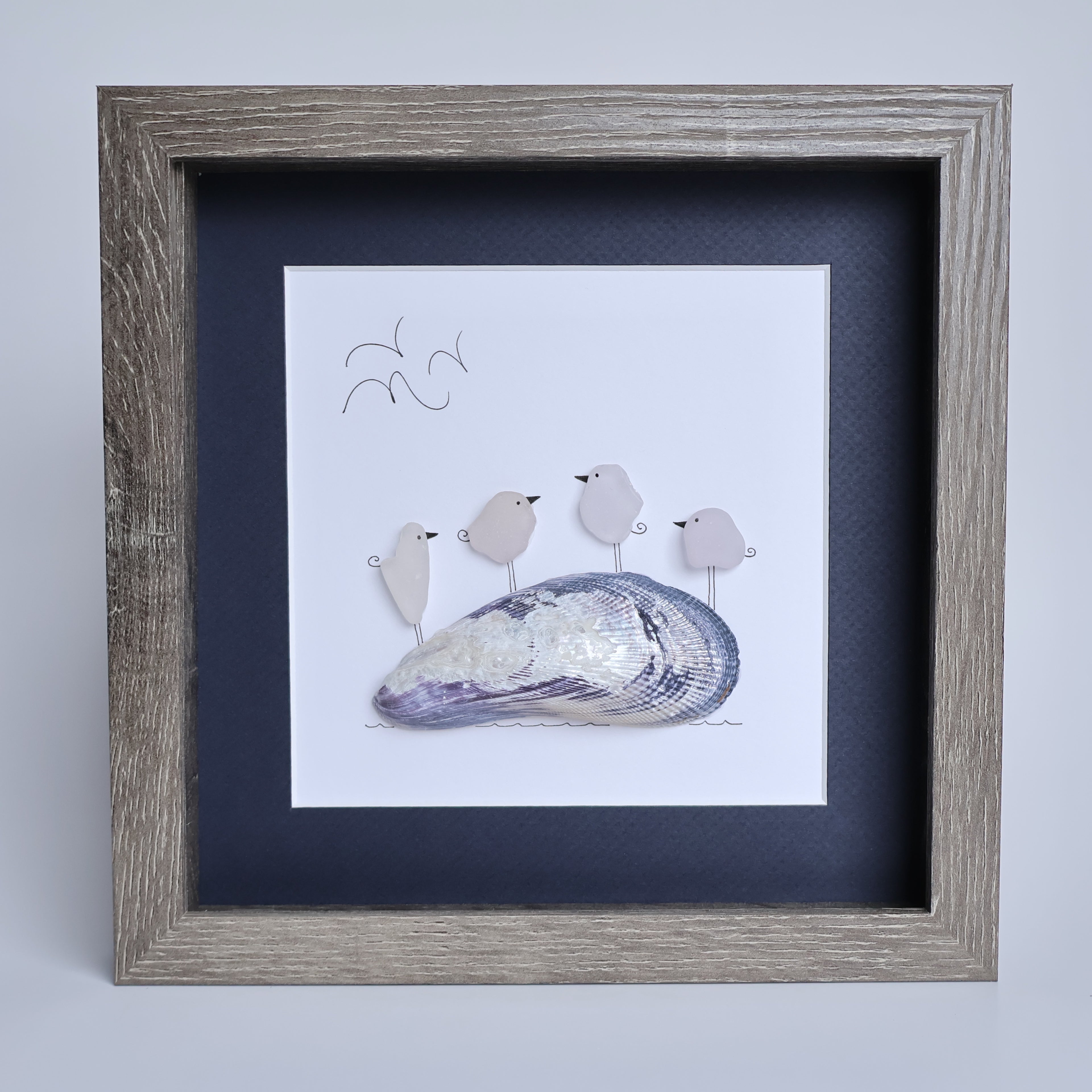 Birds on Shells & Coral – Driftsea Creations