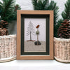 Sea Glass Bird on a Pond Sign Picture Pebble Art
