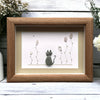 Beach Rock Cat in a Sea Glass Garden Picture