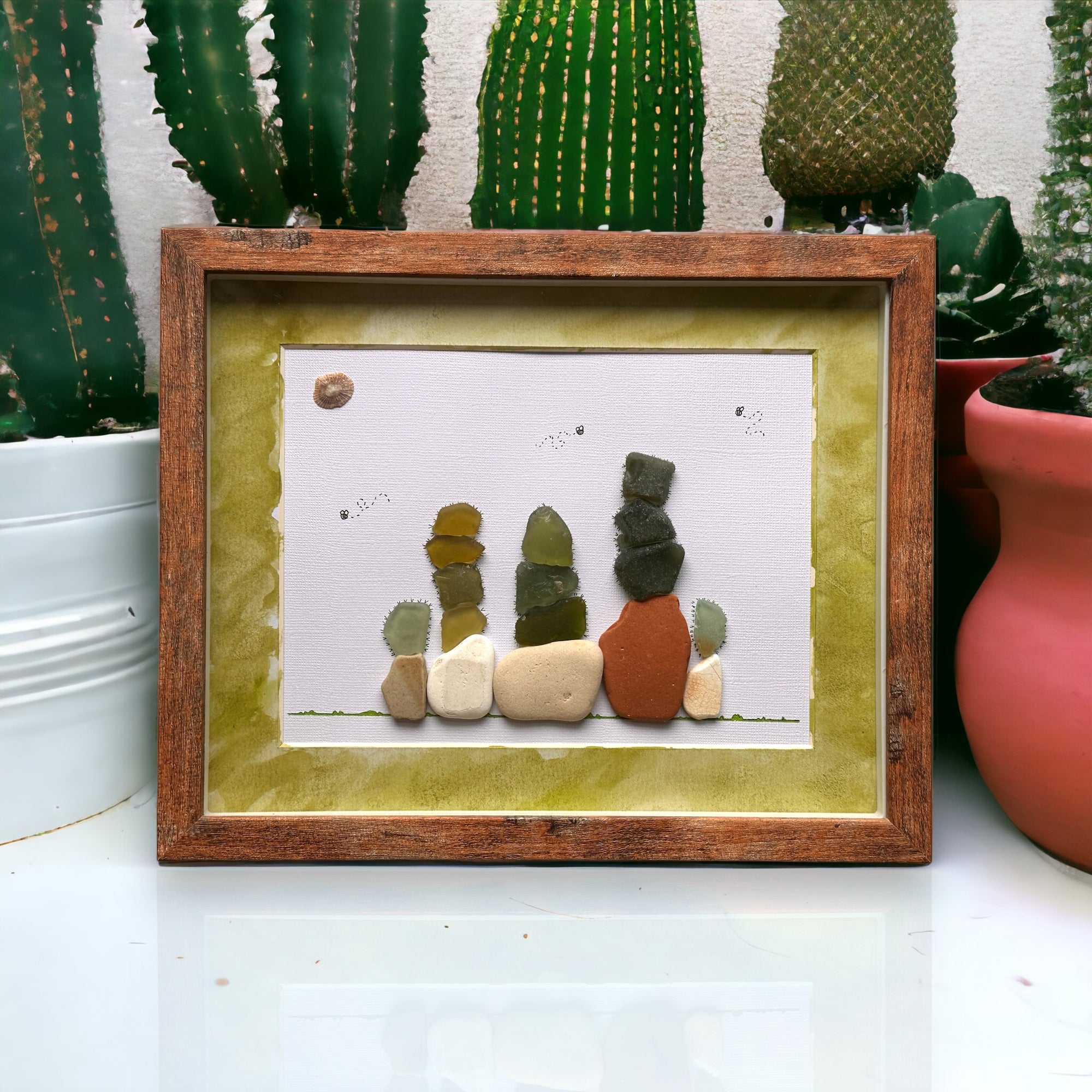 Cactus Sea Glass Picture