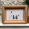 Two Beach Rock Cats in a Sea Glass Garden Picture