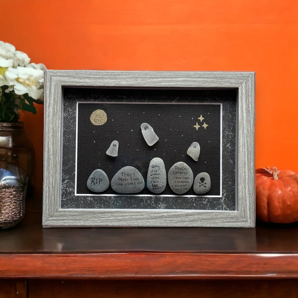 Sea Glass Ghosts in a Graveyard Picture