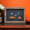 Sea Glass Ghosts with Jack O' Lantern Pumpkins Picture