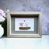 Sea Glass Family Love Birds Couple Picture Pebble Art
