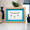 Sea Glass Bird Houses Family Picture Pebble Art