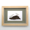 Two Sea Glass Birds on Driftwood Family Pebble Art