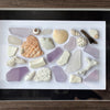 Sea Glass, Coral, Shells, Driftwood & Pottery Mosaic Picture Mixed Media Art